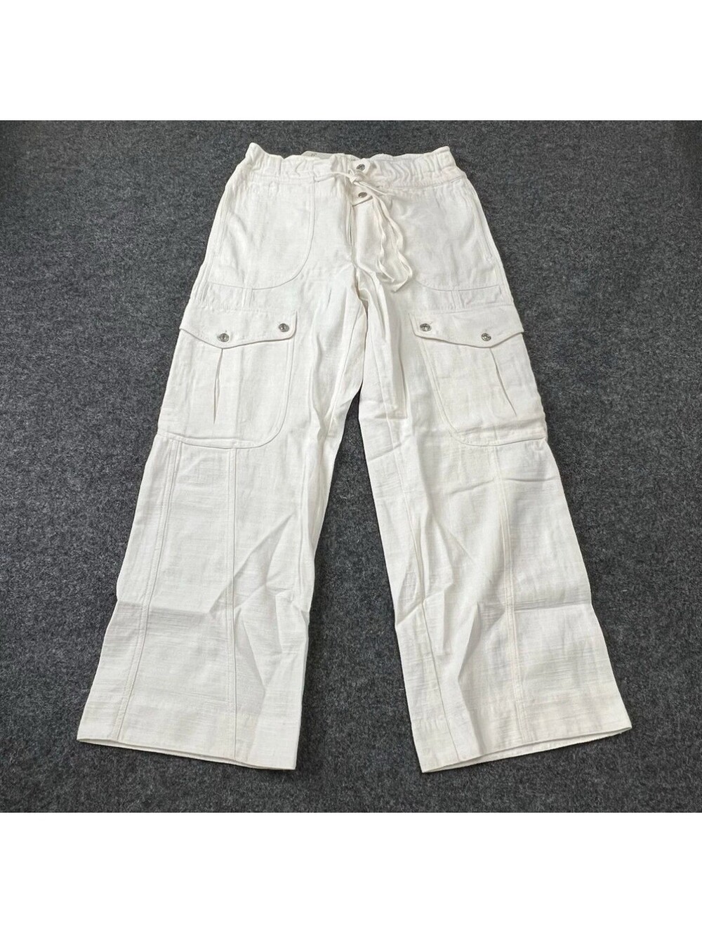 NEW WE THE FREE BY FREE PEOPLE Park Ave Pants Women's Size M Ivory